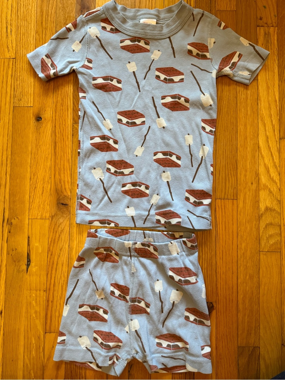 Hanna Andersson Light Blue S'mores Pajama Set